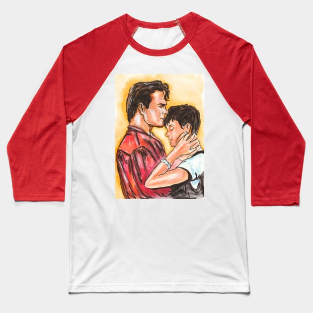 Demi Moore, Patrick Swayze Baseball T-Shirt by Svetlana Pelin